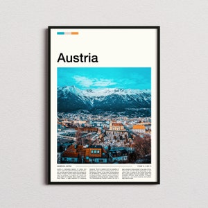 Austria Print, Austria Poster, Austria Wall Art, Austria Art Print, Austria Photo, Austria Gifts, Travel Gifts, Travel Poster, Traveler Gift