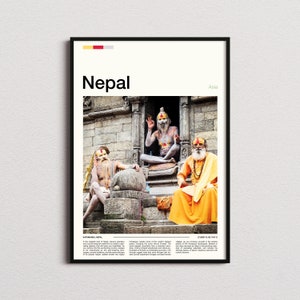Nepal Print, Nepal Poster, Nepal Wall Art, Nepal Art Print, Nepal Photo