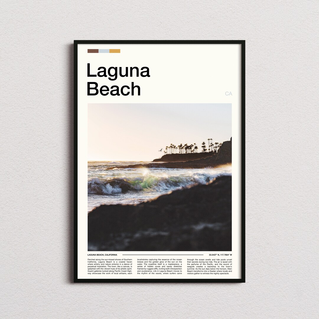 Laguna Beach Print, Laguna Beach Poster, Laguna Beach Wall Art, Florida