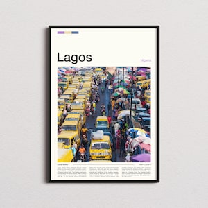 Lagos Print, Lagos Poster, Lagos Wall Art, Nigeria Art Print, Lagos Photo