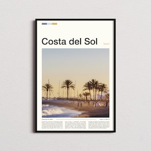 Costa del Sol Print, Costa del Sol Poster, Costa del Sol Wall Art, Spain Art Print, Costa del Sol Photo, Costa del Sol Gifts