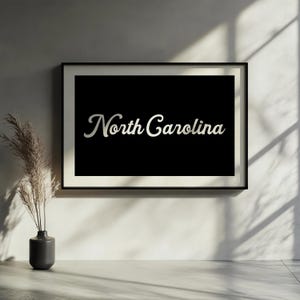 North Carolina Print, North Carolina Poster, North Carolina Wall Art, North Carolina Art Print, NC Prints, North Carolina Gifts
