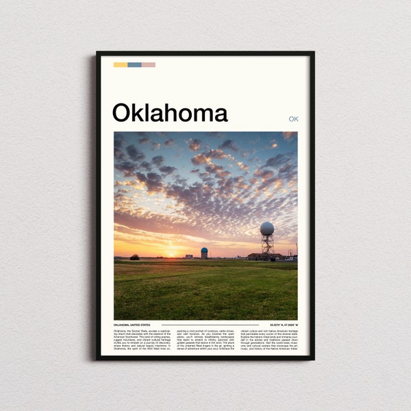 Oklahoma Print, Oklahoma Poster, Oklahoma Wall Art, Oklahoma Art Print, Oklahoma Photo