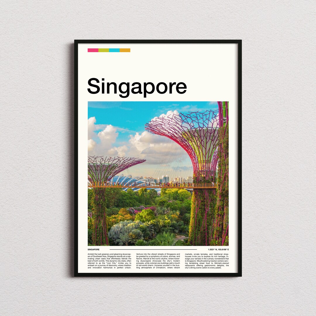 Singapore Print, Singapore Poster, Singapore Wall Art, Singapore Art