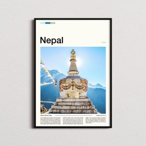 Nepal Print, Nepal Poster, Nepal Wall Art, Nepal Art Print, Nepal Photo
