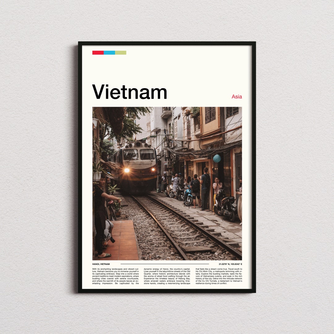 Vietnam Print, Vietnam Poster, Vietnam Wall Art, Vietnam Art Print, Vietnam Photo - Etsy Japan