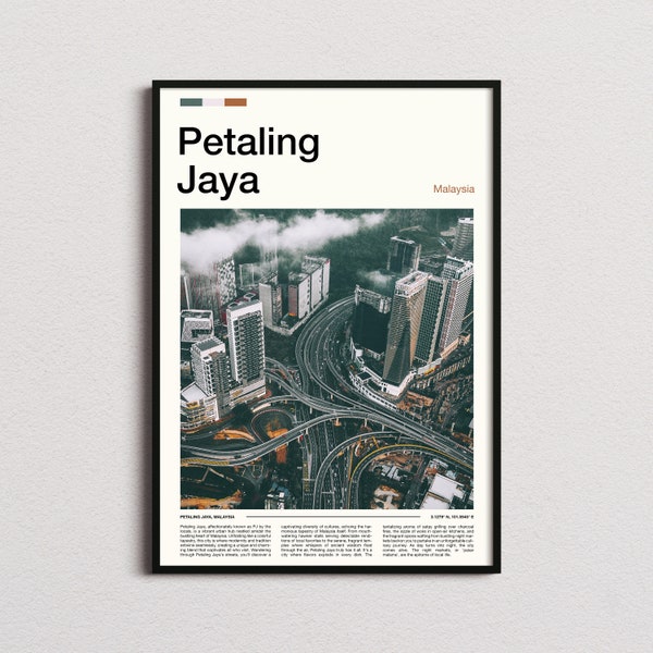 Petaling Jaya Print, Petaling Jaya Poster, Petaling Jaya Wall Art, Malaysia Art Print, Petaling Jaya Photo