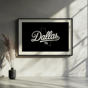 Dallas Print, Dallas Poster, Dallas Wall Art, Dallas Art Print, Texas Prints, Texas Art Prints, Dallas Gifts