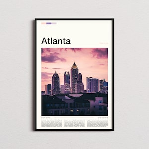 Atlanta Print, Atlanta Poster, Atlanta Wall Art, Georgia Art Print, Atlanta Photo