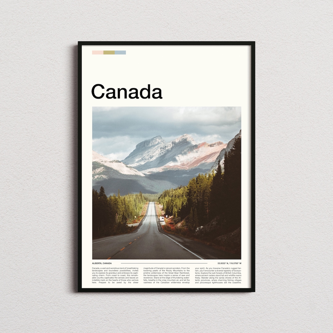 Canada Print, Canada Poster, Canada Wall Art, Canada Art Print, Canada