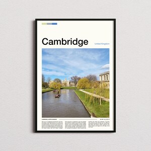 Cambridge Print, Cambridge Poster, Cambridge Wall Art, Cambridge Art Print, Cambridge Wall Art, Cambridge Photo