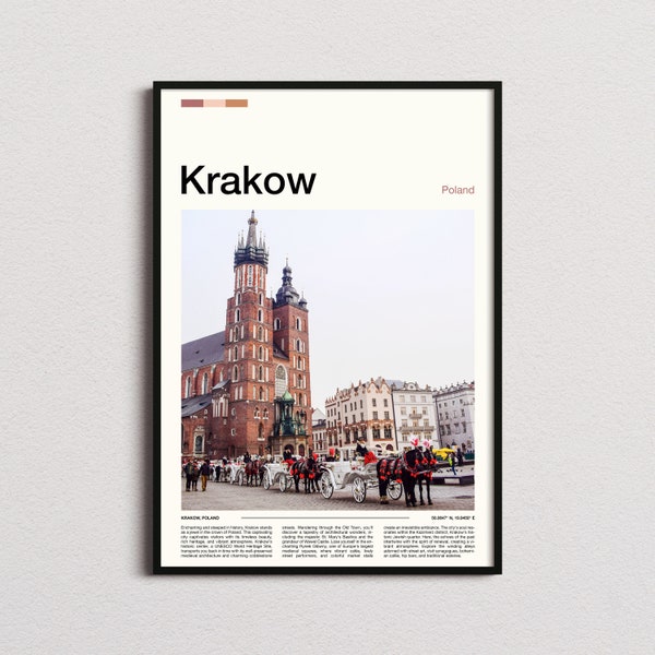 Krakow Print, Krakow Poster, Krakow Wall Art, Krakow Art Print, Krakow Photo