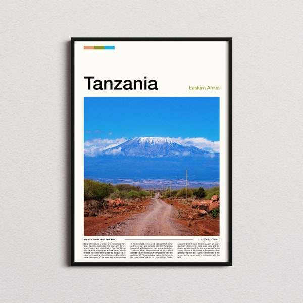 Tanzania Print, Tanzania Poster, Tanzania Wall Art, Tanzania Art Print, Tanzania Photo