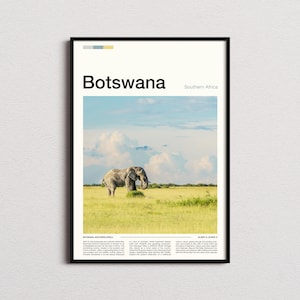 Botswana Print, Botswana Poster, Botswana Wall Art, Botswana Art Print, Botswana Photo