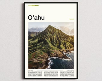 O'ahu Print, Oahu Poster, Oahu Wall Art, Hawaii Art Print, Oahu Photo