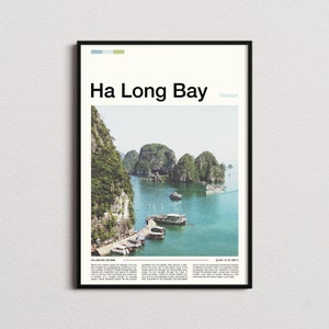 Ha Long Bay Druck, Ha Long Bay Poster, Ha Long Bay Wandkunst, Vietnam Kunstdruck, Ha Long Bay Foto
