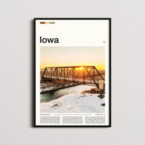 Iowa Print, Iowa Poster, Iowa Wall Art, Iowa Art Print, Iowa Photo