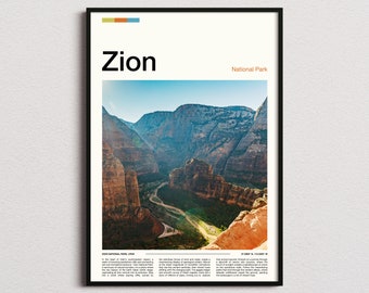 Zion National Park Print, Zion National Park Poster, Zion Wall Art, Zion Art Print, Zion Photo
