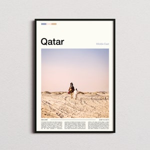 Qatar Print, Qatar Poster, Qatar Wall Art, Qatar Art Print, Qatar Photo, Traveler Gifts, Travel Poster