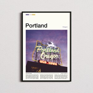 Portland Print, Portland Poster, Portland Wall Art, Oregon Art Print, Portland Photo