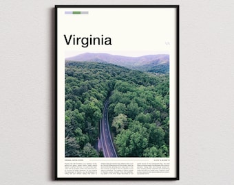 Virginia Print, Virginia Poster, Virginia Wall Art, Virginia Art Print, Virginia Photo