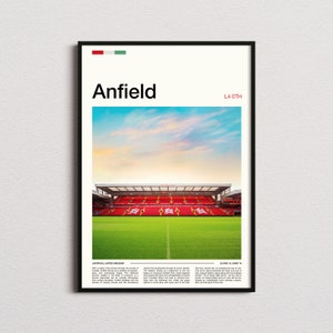 Anfield Print, Liverpool FC Gifts, Liverpool Poster, Liverpool FC Print, Liverpool Football Club Poster, Liverpool Fan Gift, LFC Gifts