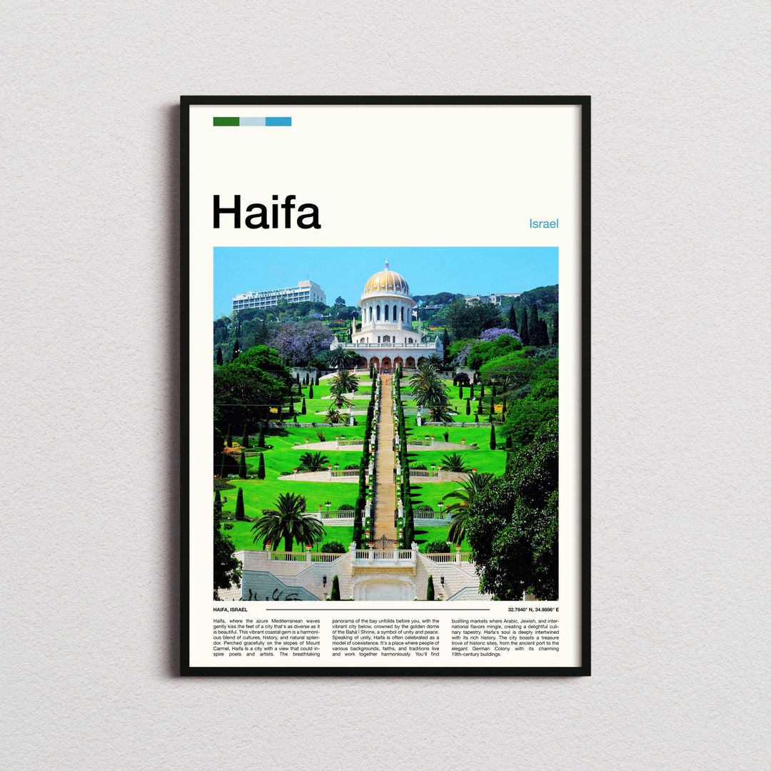 Haifa Print, Haifa Poster, Haifa Wall Art, Israel Art Print, Haifa Photo - Etsy