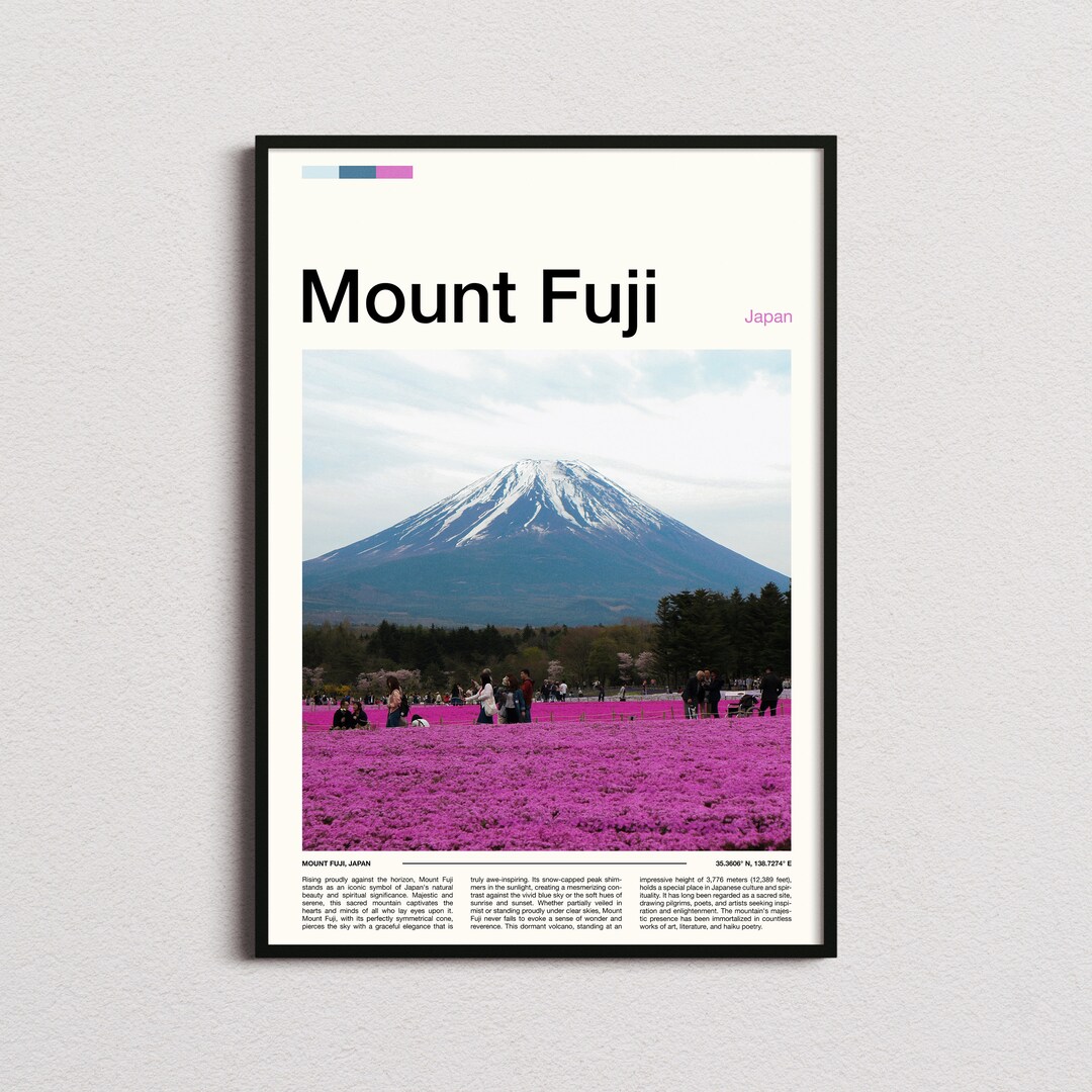 Mount Fuji Print, Mount Fuji Poster, Mount Fuji Wall Art, Japan Art ...