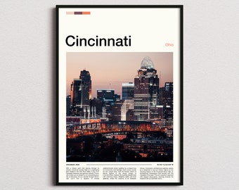 Cincinnati Print, Cincinnati Poster, Cincinnati Wall Art, Ohio Art Print, Cincinnati Photo