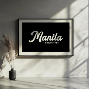 Manila Print, Manila Poster, Manila Wall Art, Manila Art Print, Philippines Print, Philippines Wall Art, Philippines Poster