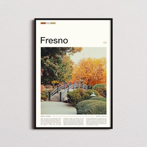 Fresno Print, Fresno Poster, Fresno Wall Art, Fresno Art Print, Fresno Photo