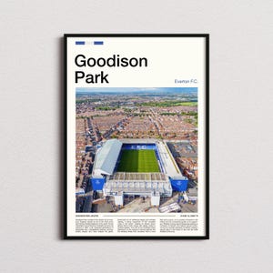 Goodison Park Print, Everton Geschenke, Everton Poster, Everton Druck, Everton FC, EFC Geschenke, Geschenke für Everton Fan