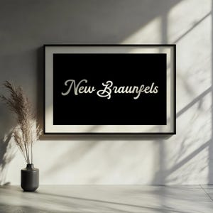 New Braunfels Print, New Braunfels Poster, New Braunfels Wall Art, New Braunfels Art Print, Texas Prints, New Braunfels Gifts
