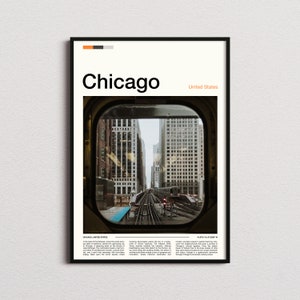 Chicago Print, Chicago Poster, Chicago Wall Art, Chicago Art Print, Chicago Photo