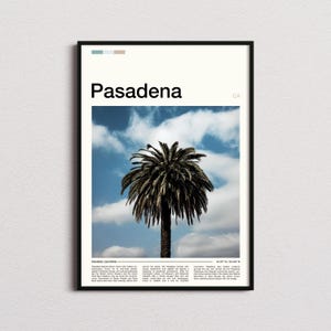 Pasadena Print, Pasadena Poster, Pasadena Wall Art, Pasadena Art Print, Pasadena Photo