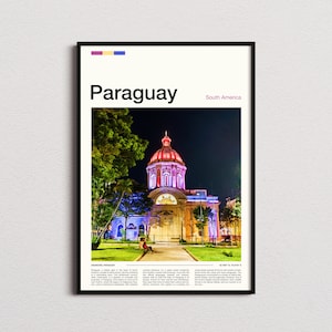 Paraguay Print, Paraguay Poster, Paraguay Wall Art, Paraguay Art Print, Paraguay Photo, Paraguay Gifts, Travel Poster, Traveler Gifts