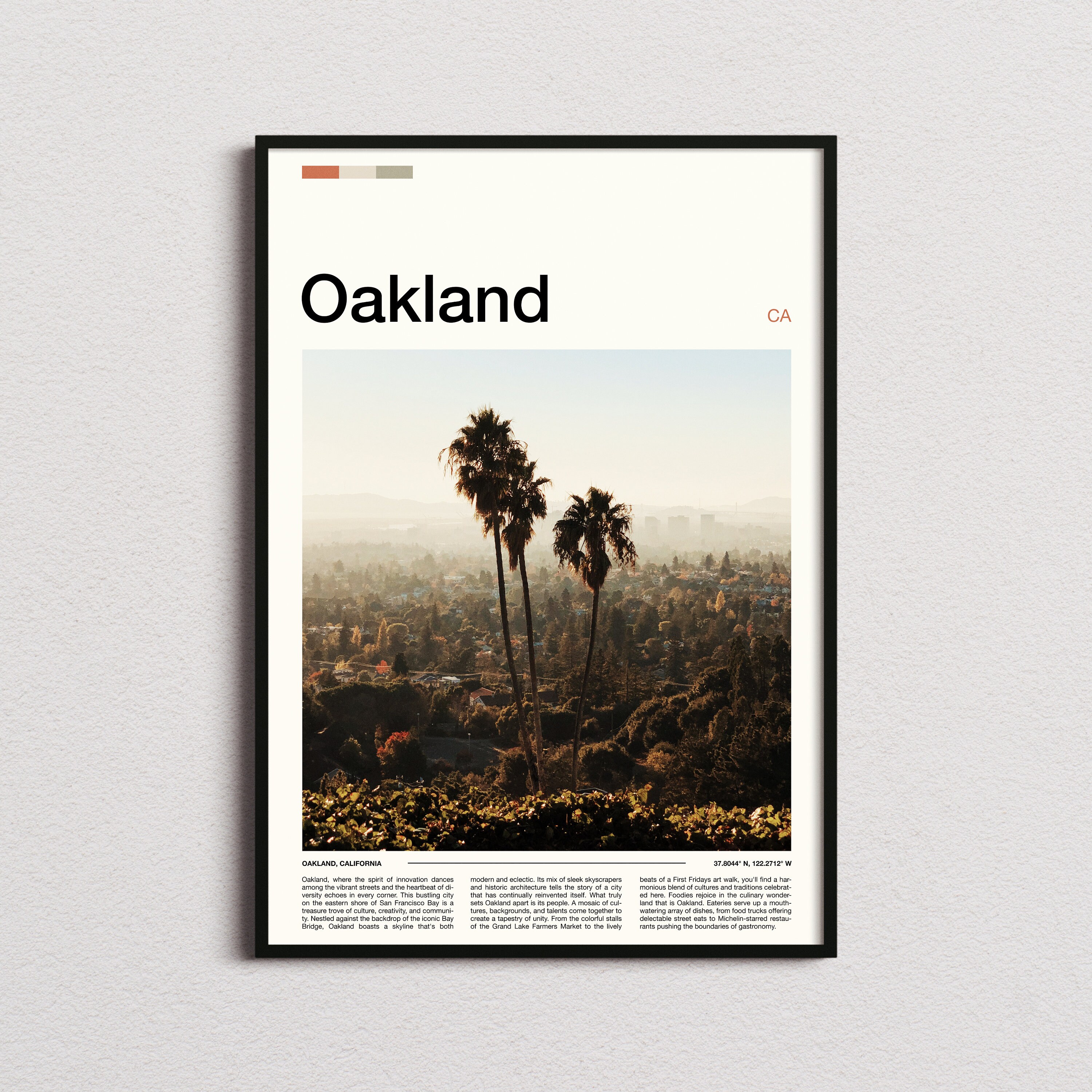 Oakland Print, Oakland Poster, Oakland Wall Art, California Art Print, Oakland Photo