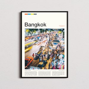 Bangkok Print, Bangkok Poster, Bangkok Wall Art, Thailand Art Print, Bangkok Photo