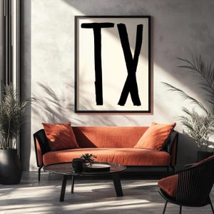 Texas Print, Texas Wall Art, Texas Poster, Texas Art Print, TX Print, TX Wall Art