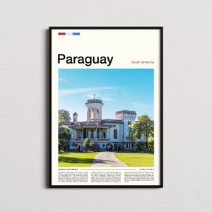 Paraguay Print, Paraguay Poster, Paraguay Wall Art, Paraguay Art Print, Paraguay Photo, Paraguay Gifts, Travel Poster, Traveler Gifts