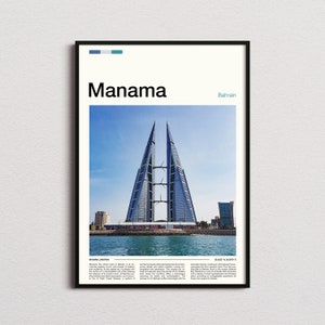 Manama Print, Manama Poster, Manama Wall Art, Bahrain Art Print, Manama Photo, Traveler Gifts, Travel Poster