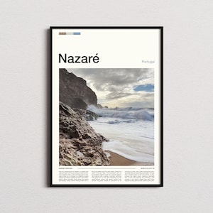 Nazaré Print, Nazaré Poster, Nazaré Wall Art, Portugal Art Print, Nazaré Photo, Big Surf Prints