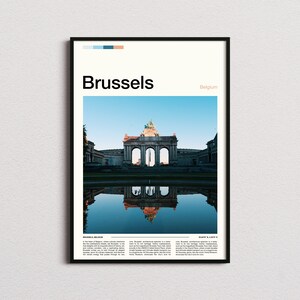 Brussels Print, Brussels Poster, Brussels Wall Art, Belgium Art Print, Brussels Photo