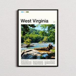 West Virginia Print, West Virginia Poster, West Virginia Wall Art, West Virginia Art Print, West Virginia Photo
