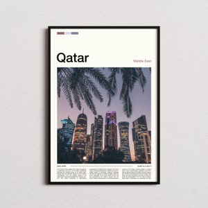 Qatar Print, Qatar Poster, Qatar Wall Art, Qatar Art Print, Qatar Photo, Traveler Gifts, Travel Poster