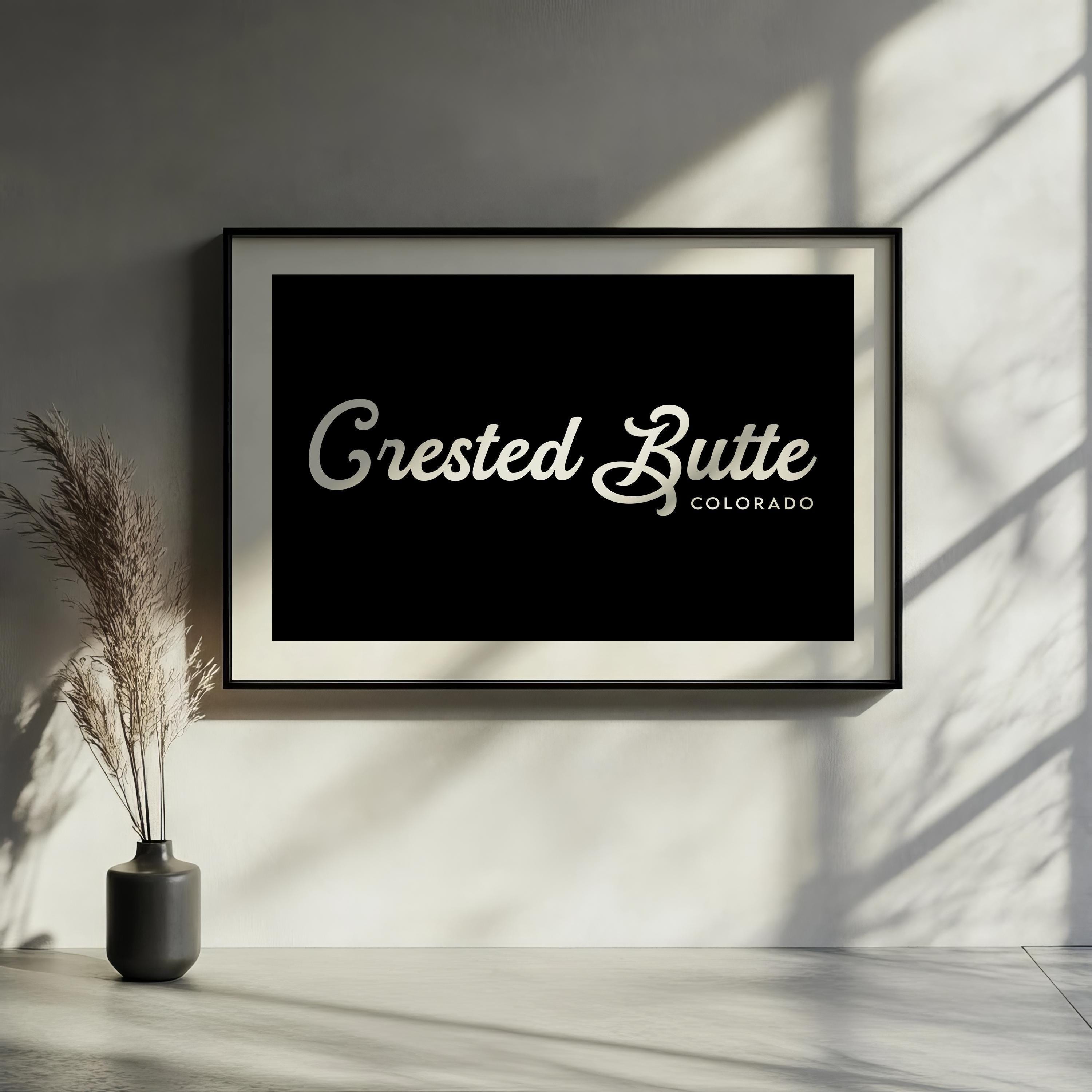 Crested Butte Print, Crested Butte Poster, Crested Butte Ski Resort Art, Crested Butte Wall Art, Crested Butte Gifts