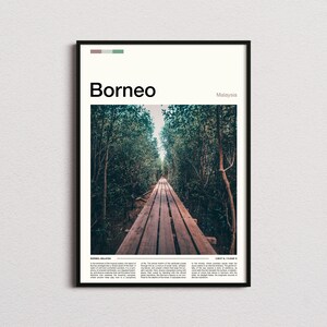 Borneo Print, Borneo Poster, Borneo Wall Art, Borneo Art Print, Borneo Photo, Borneo Gifts