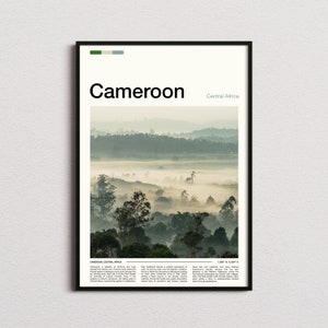 Cameroon Print, Cameroon Poster, Cameroon Wall Art, Cameroon Art Print, Cameroon Photo, Travel Poster, Traveler Christmas Gift