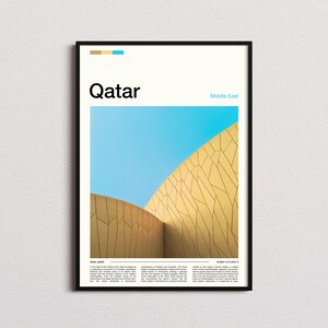 Qatar Print, Qatar Poster, Qatar Wall Art, Qatar Art Print, Qatar Photo, Traveler Gifts, Travel Poster