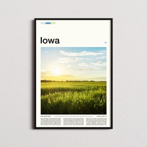 Iowa Print, Iowa Poster, Iowa Wall Art, Iowa Art Print, Iowa Photo